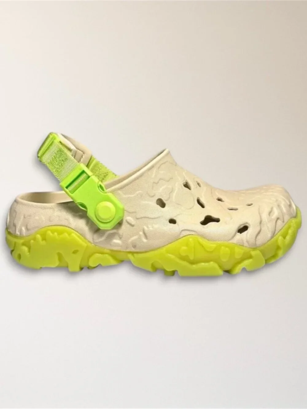 New Crocs All Terrain Atlas Clog Bone Limeade Outdoor Comfort Travel Mens‎ 5